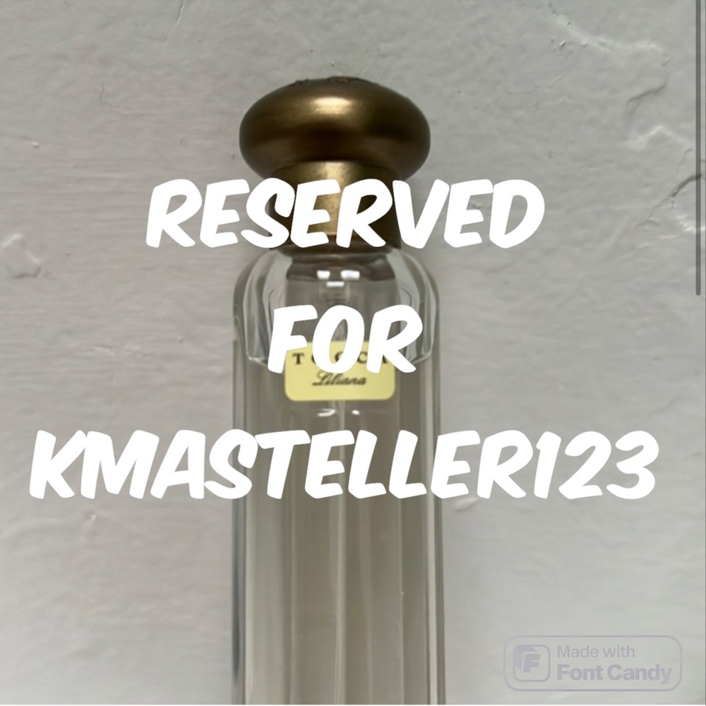 RESERVED LISTING